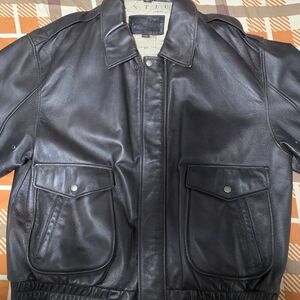 Vintage Leather Jacket XL St. John's Bay